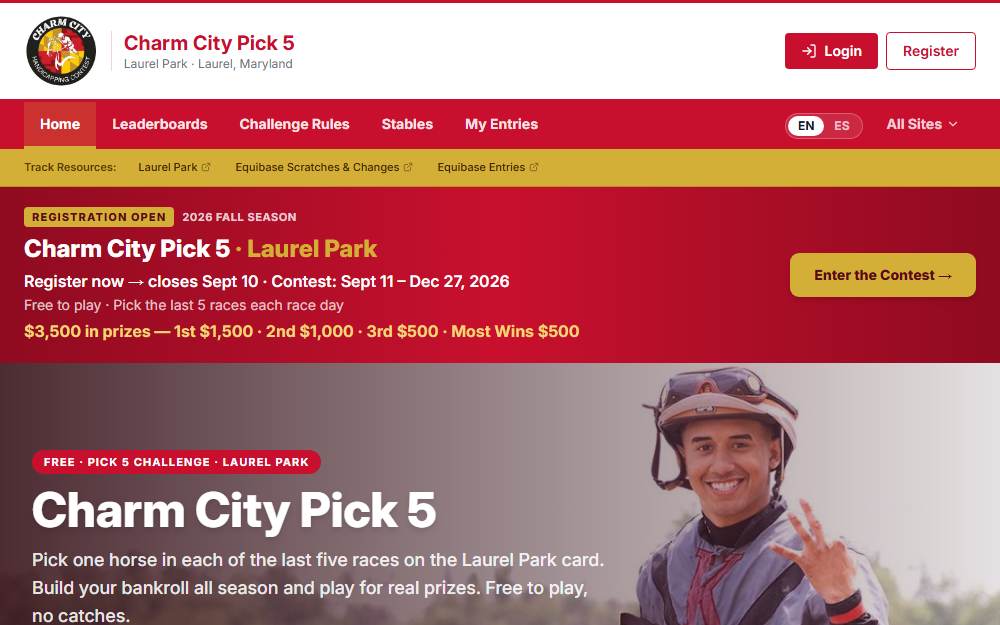 Charm City Pick 5 contest site