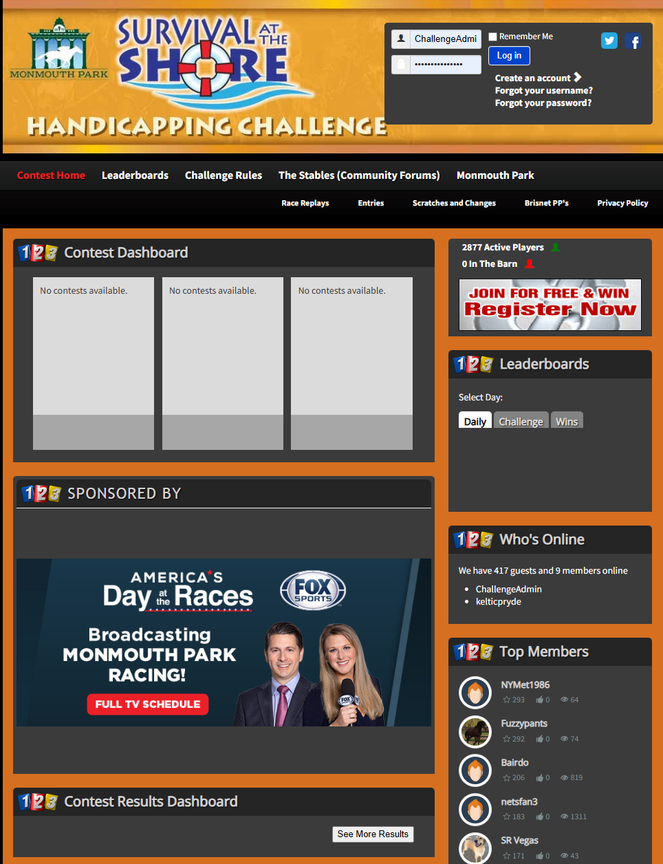 Survival at the Shore